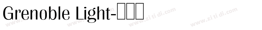 Grenoble Light字体转换